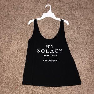 Black tank top